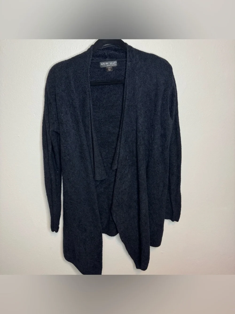 BAREFOOT DREAMS BAMBOO CHIC LITE CALYPSO BLACK Open Cardigan